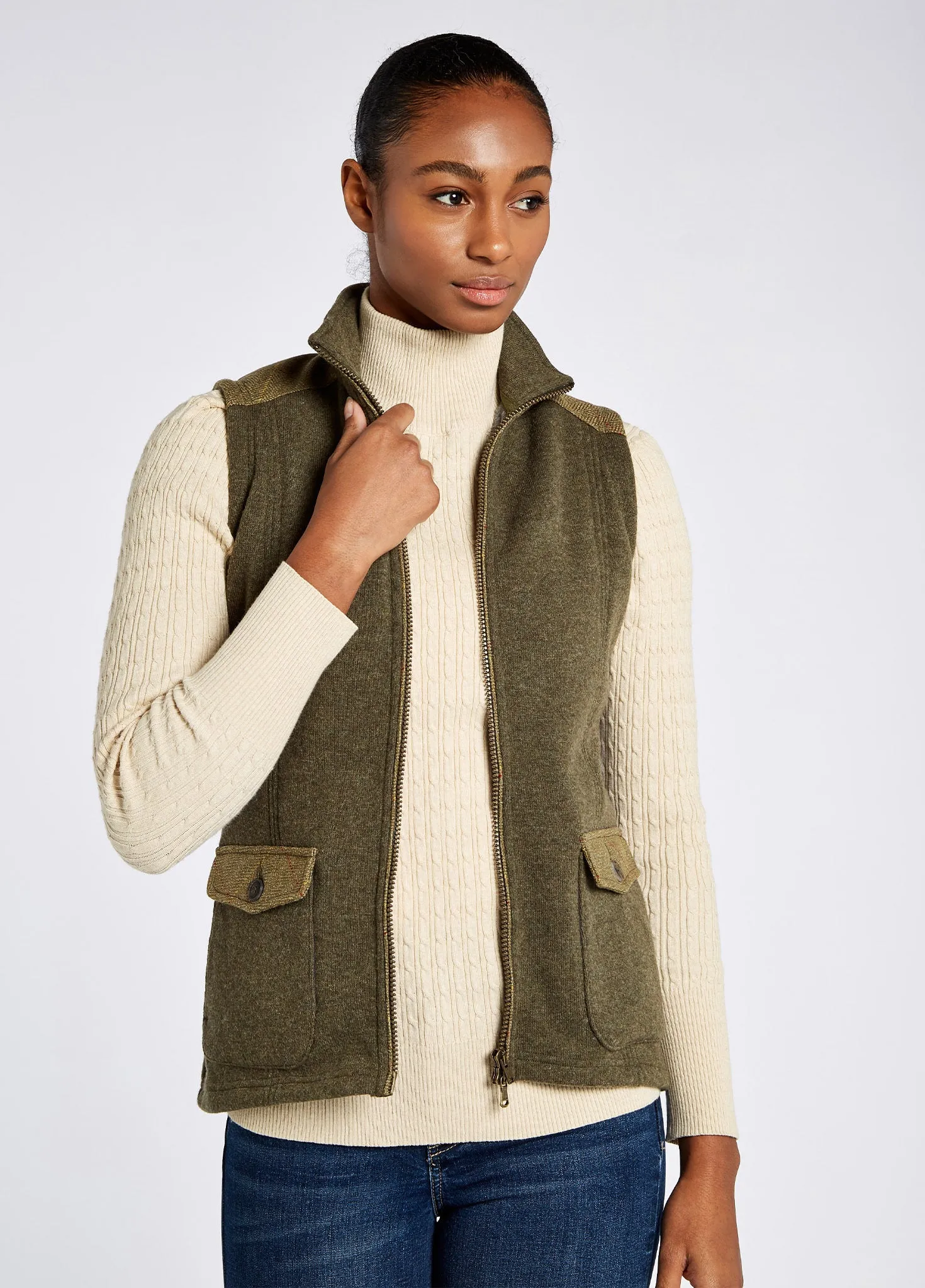 Cherrywood Gilet - Dusky Green