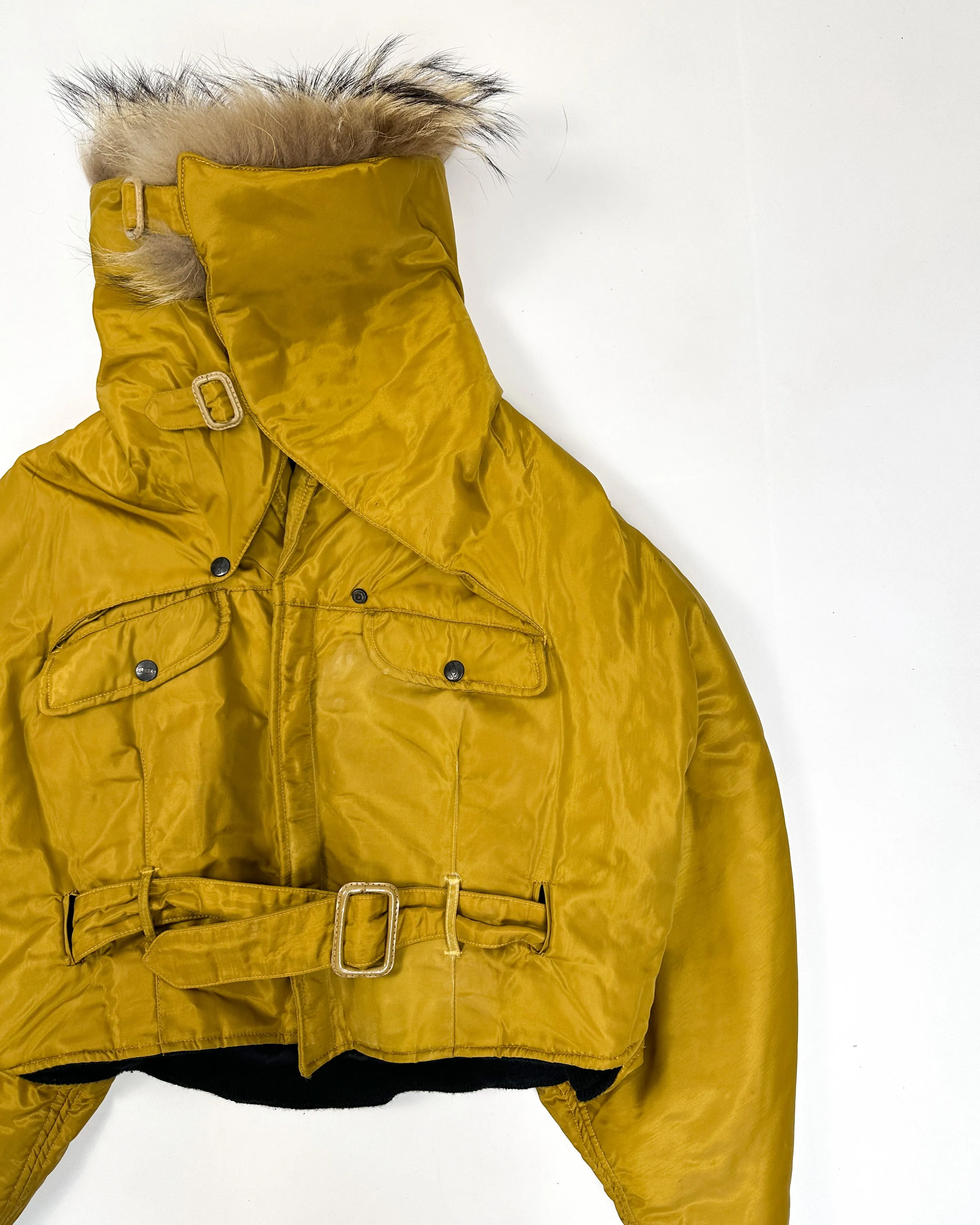 Closed By Marithé Francois Girbaud Yellow Triangle Jacket 1990's