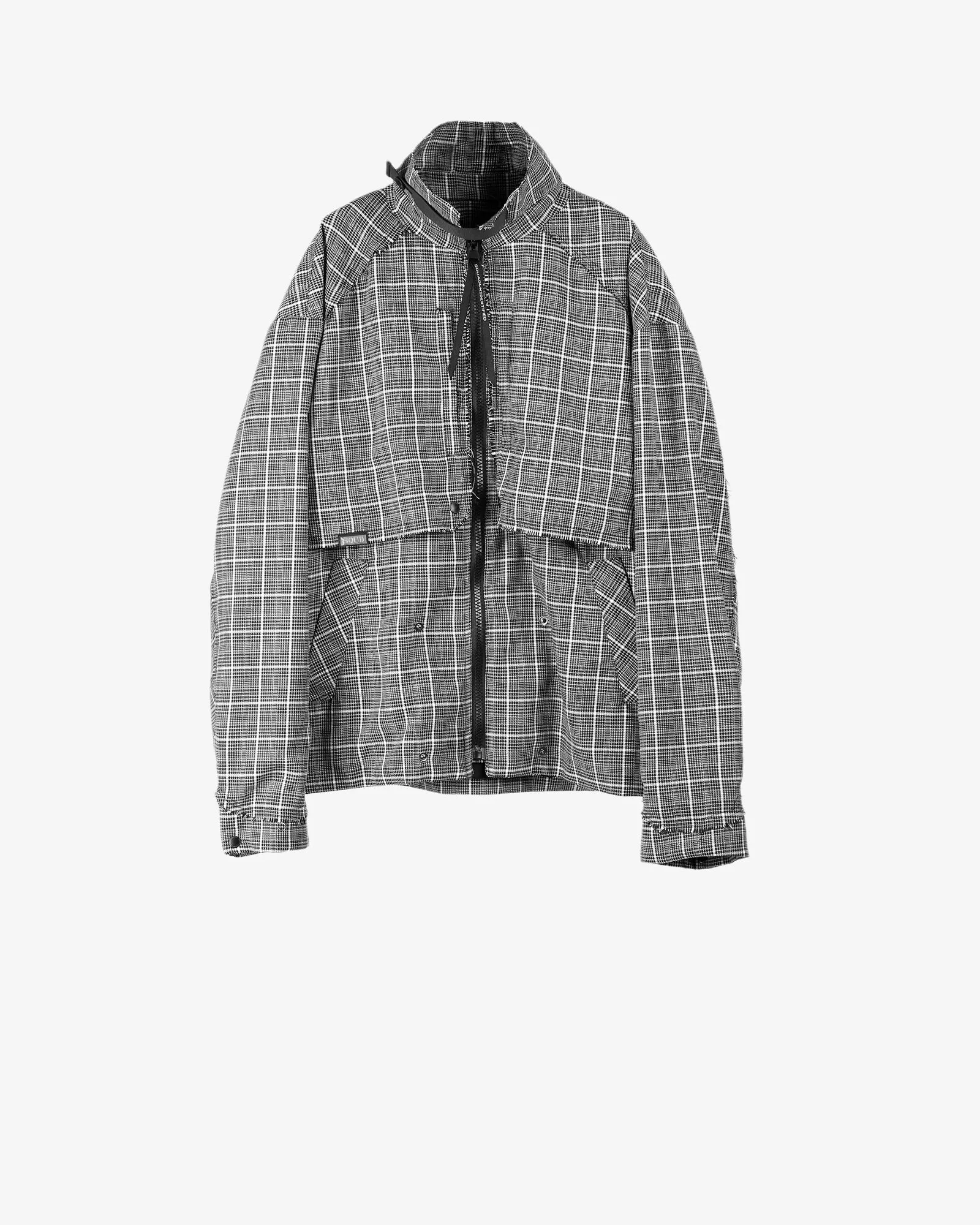 Combination Transforming Plaid Long Coat