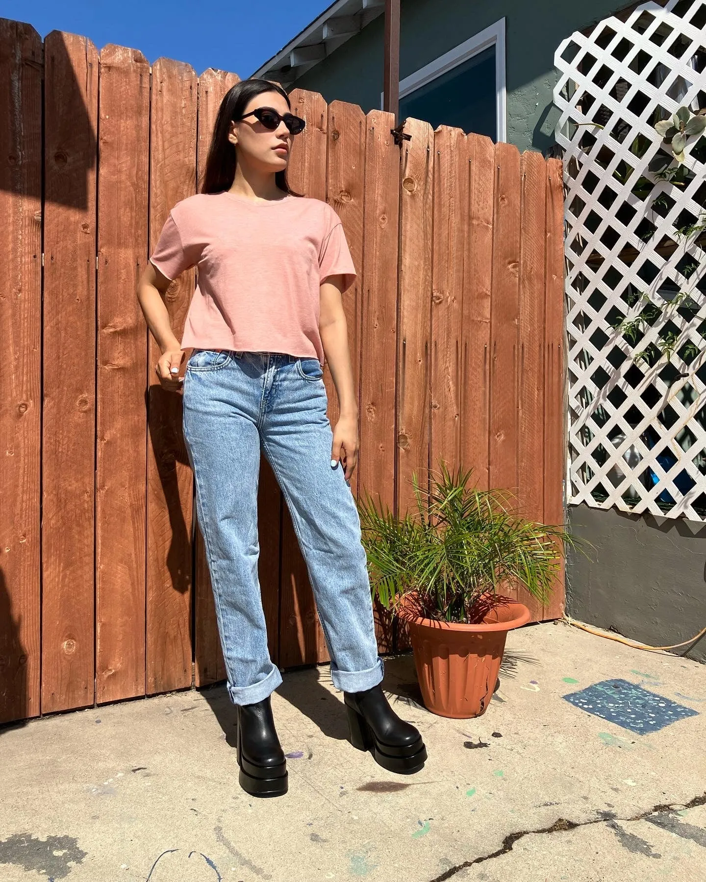 Cotton Blush Pink Crop Top