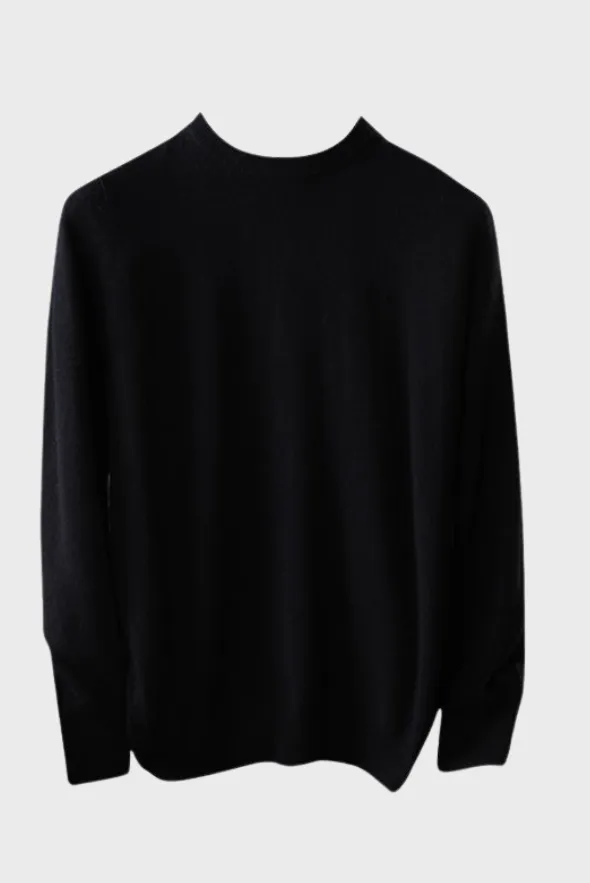 Crew-Neck Sweater ( Merino Cashmere Blended)