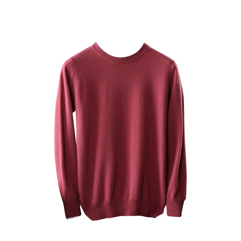 Crew-Neck Sweater ( Merino Cashmere Blended)