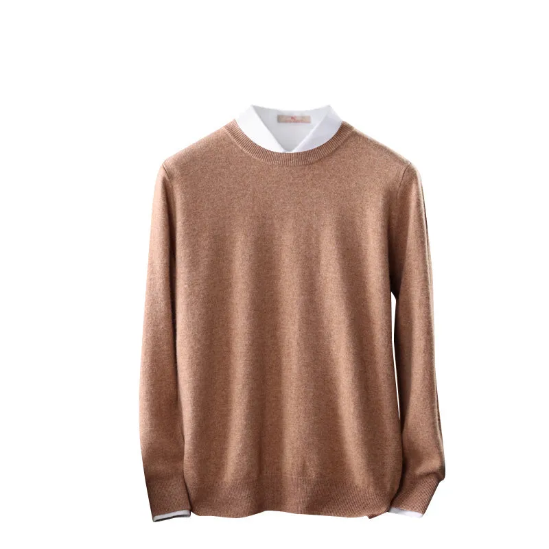 Crew-Neck Sweater ( Merino Cashmere Blended)