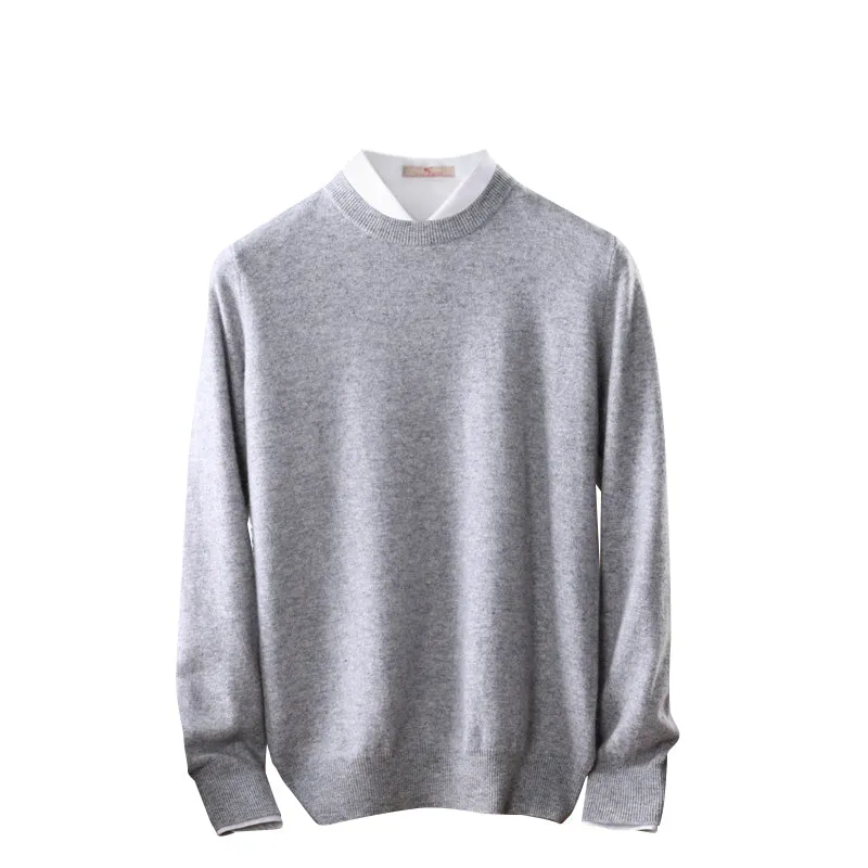 Crew-Neck Sweater ( Merino Cashmere Blended)