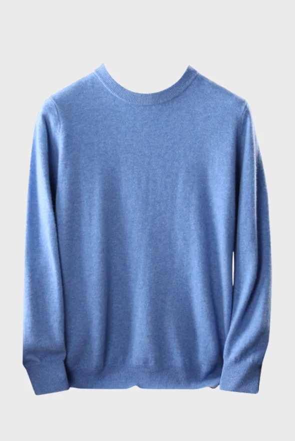 Crew-Neck Sweater ( Merino Cashmere Blended)