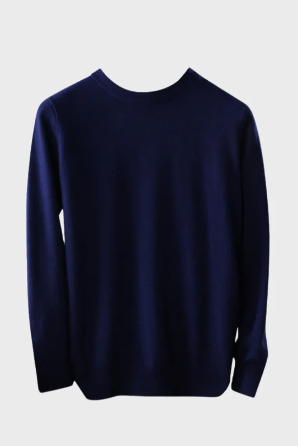 Crew-Neck Sweater ( Merino Cashmere Blended)