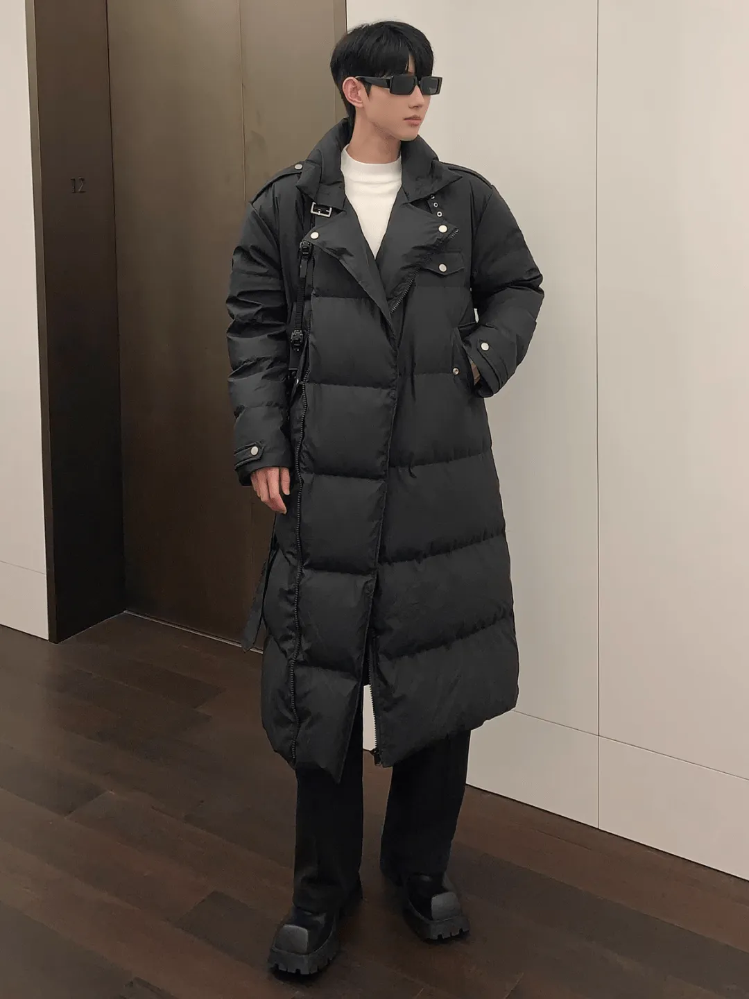 [CUIBUJU] over-the-knee thickened cotton coat down jacket na753