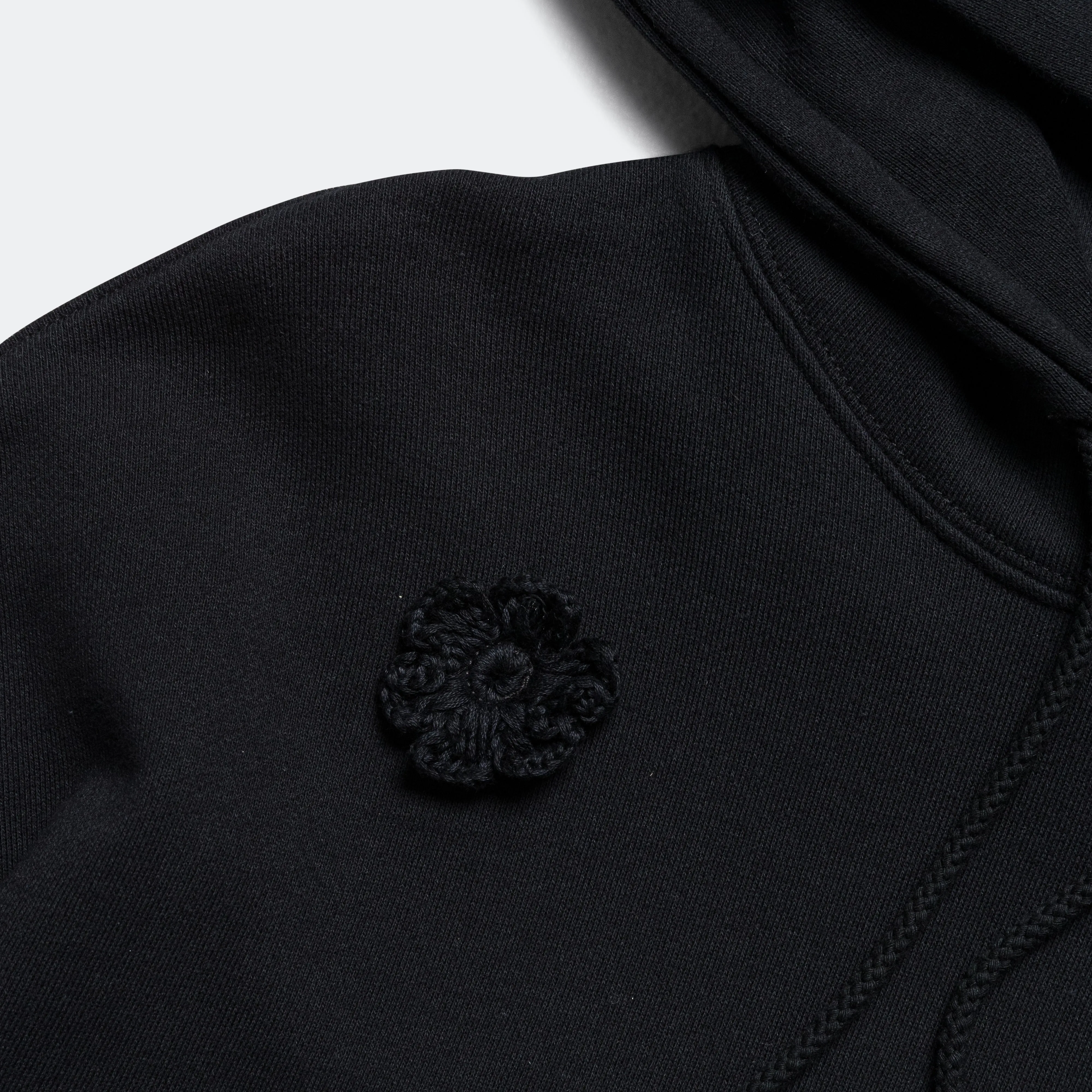 Daisie Gym Hoodie - Black Terry