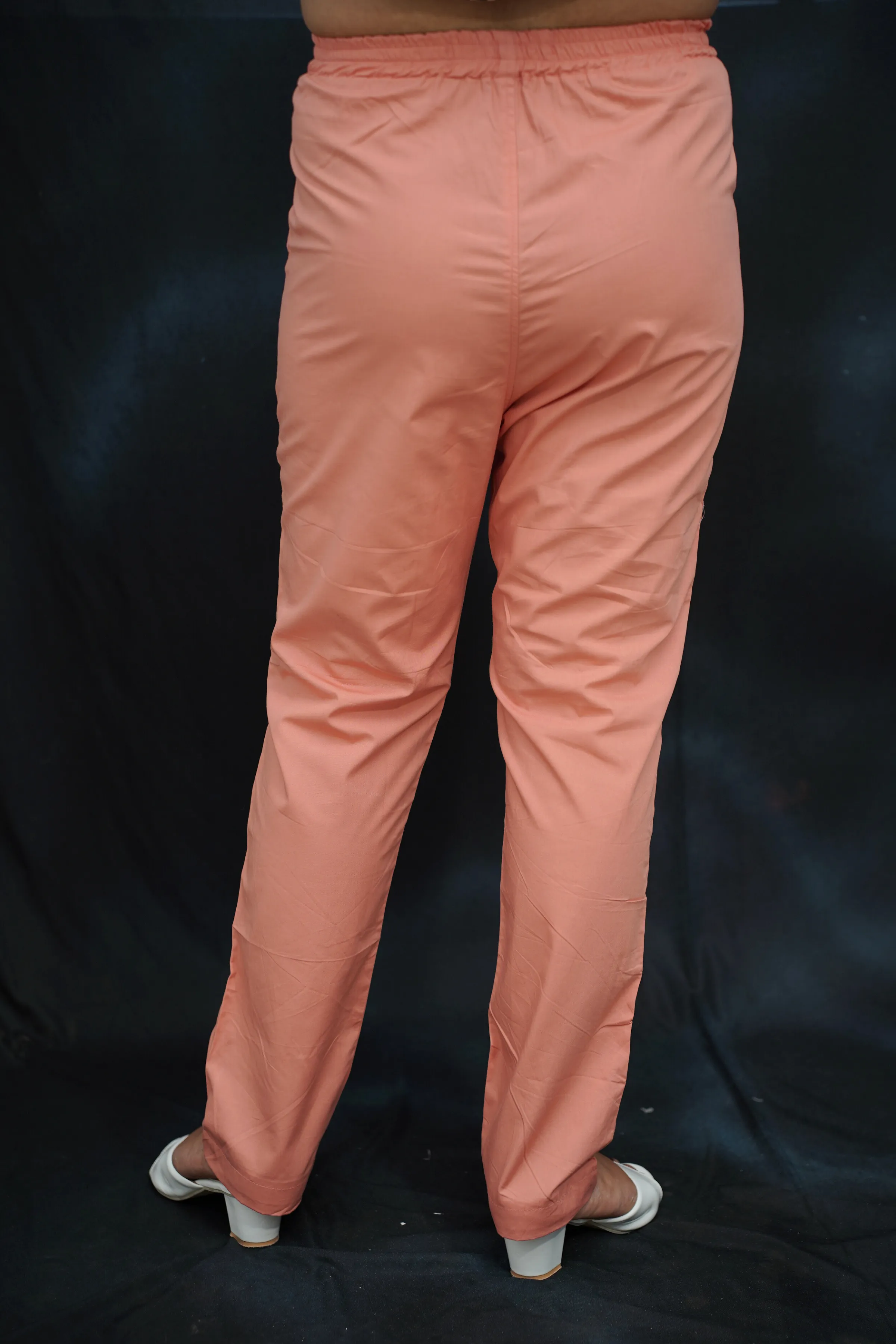 Dark Peach Cotton Kurti Pant