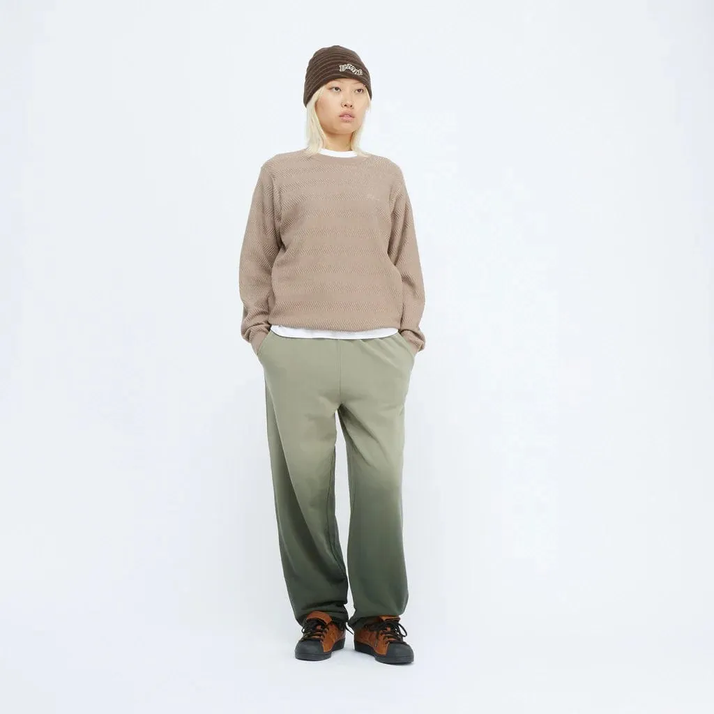 Dime MTL Wave Cable Knit Sweater Tan