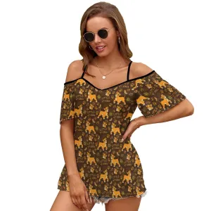 Disney Lion King Little King Women's Off-Shoulder Cold Shoulder Camisole Top