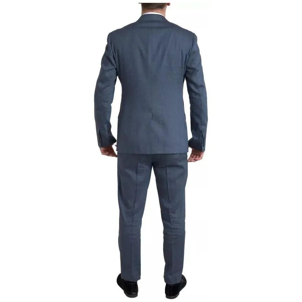 Dolce & Gabbana Blue 2 Piece Single Breasted NAPOLI Suit