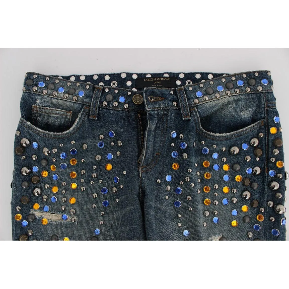 Dolce & Gabbana Enchanted Sicily Crystal Embellished Jeans