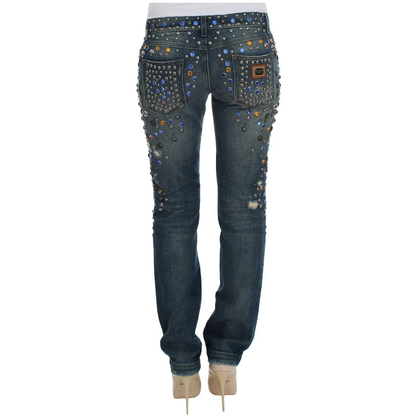 Dolce & Gabbana Enchanted Sicily Crystal Embellished Jeans