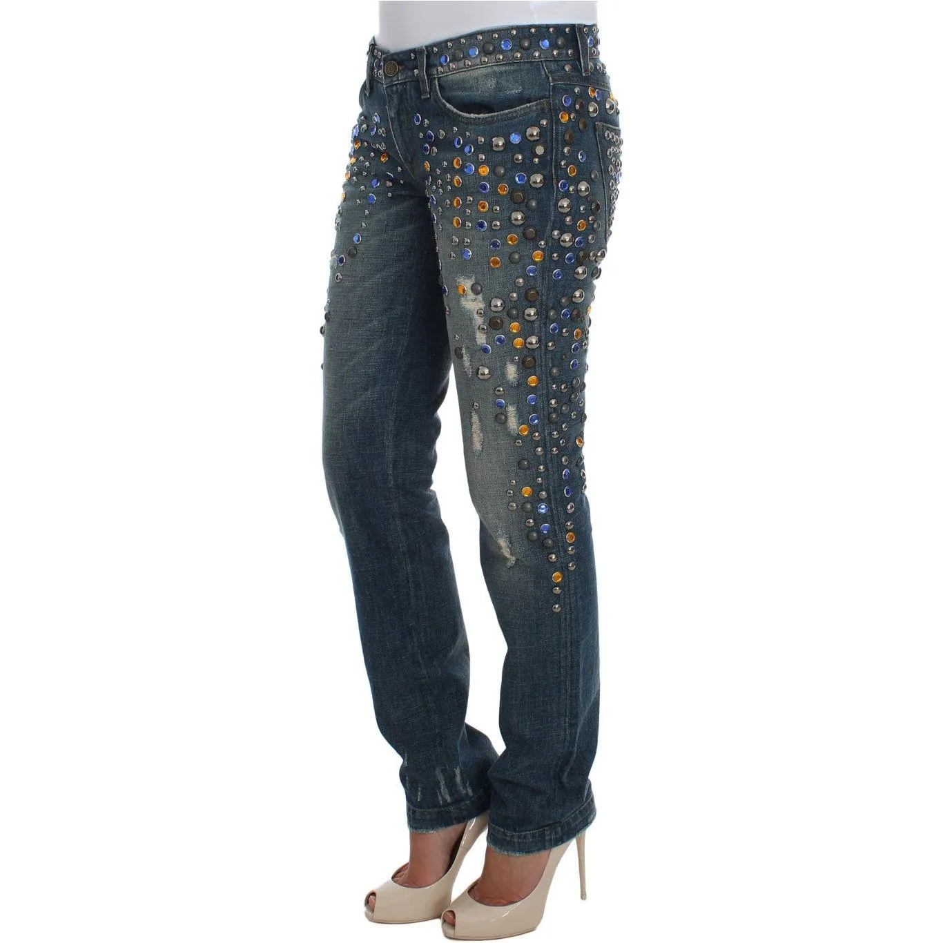 Dolce & Gabbana Enchanted Sicily Crystal Embellished Jeans