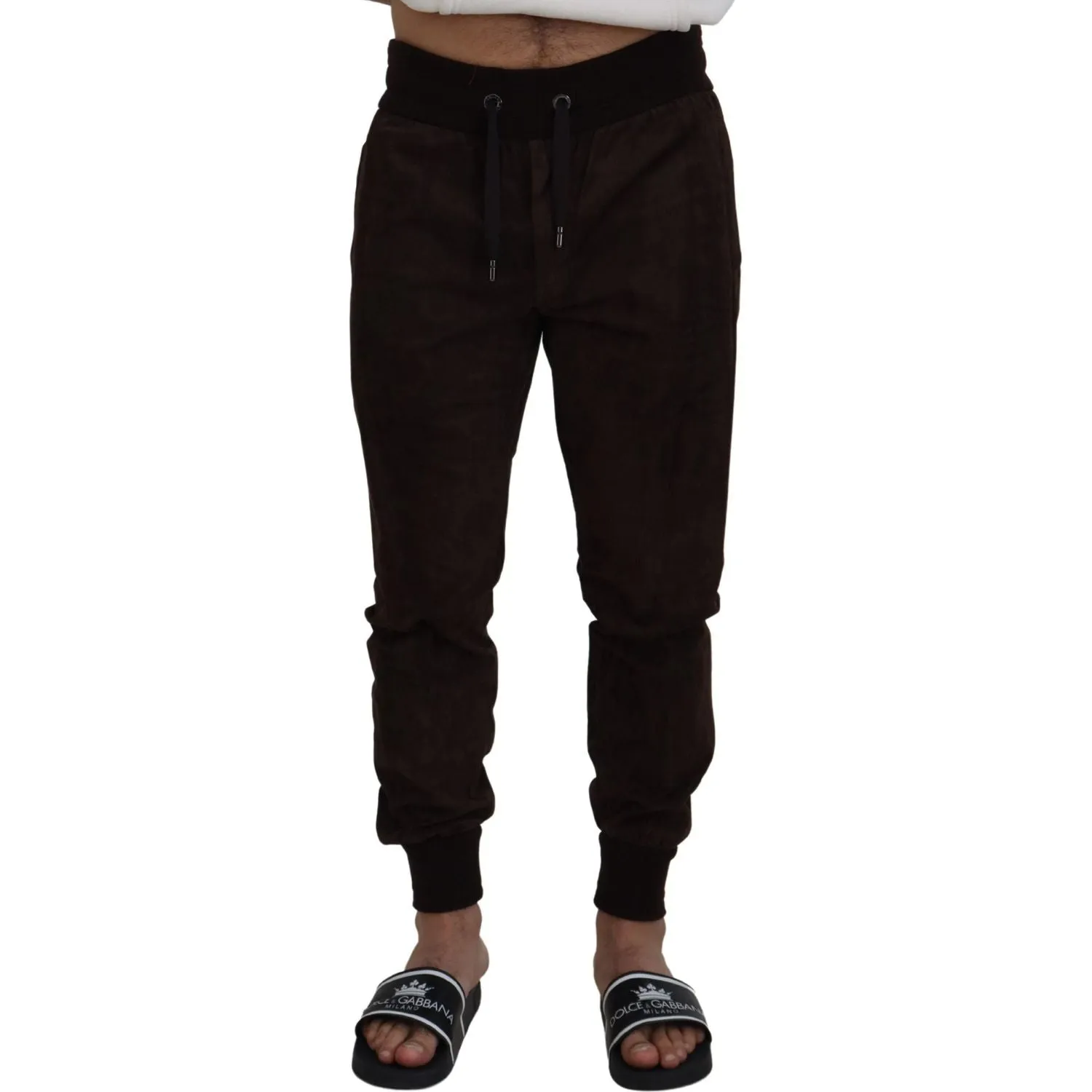 Dolce & Gabbana Stunning Authentic Jogger Pants in Brown