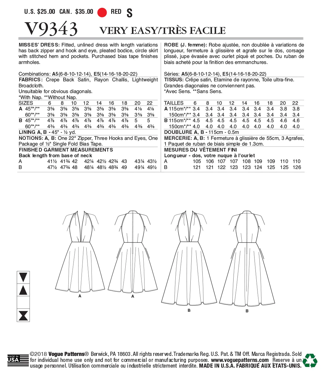 DRESS - V9343