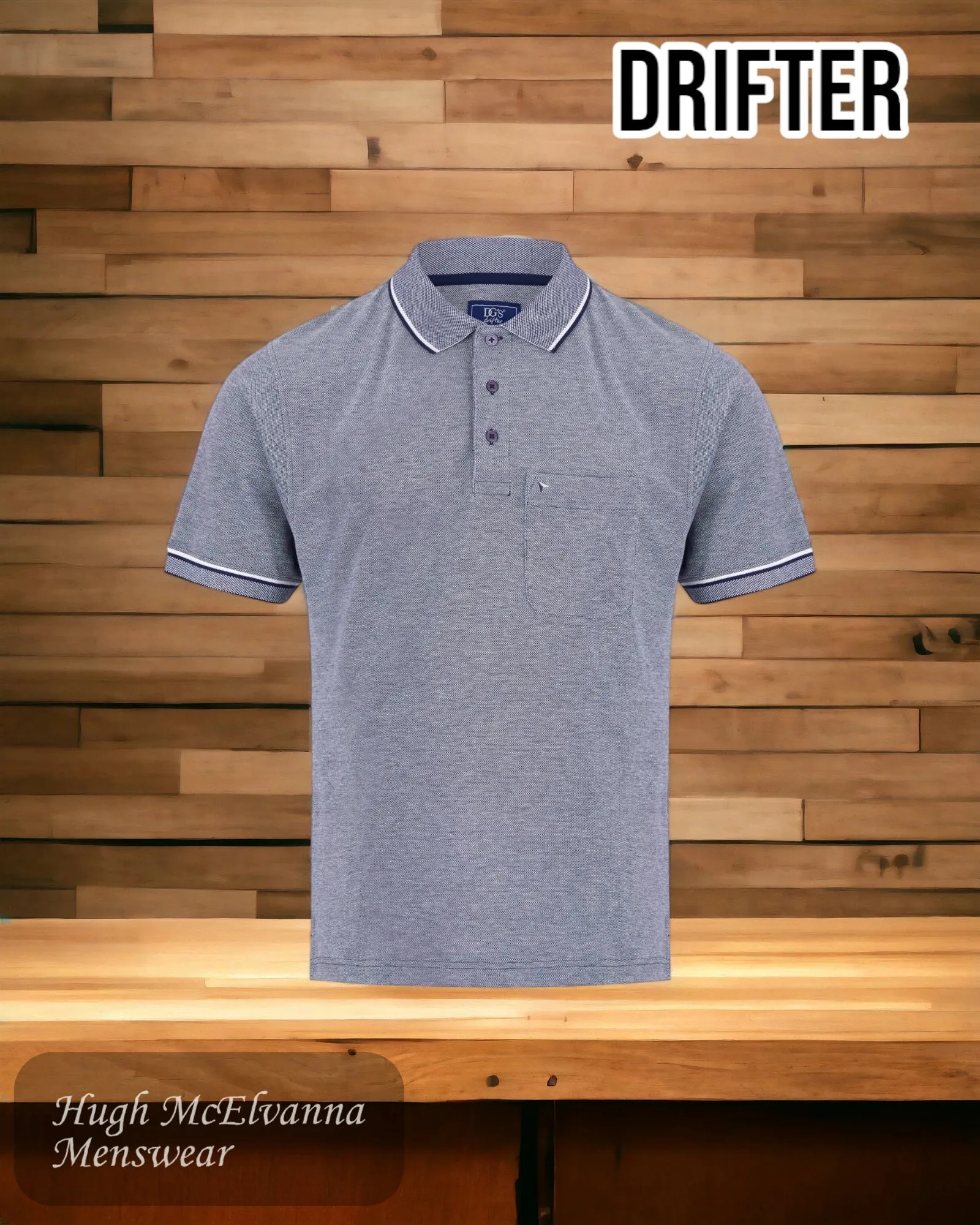 Drifter BLUE Polo Shirt 55104/29