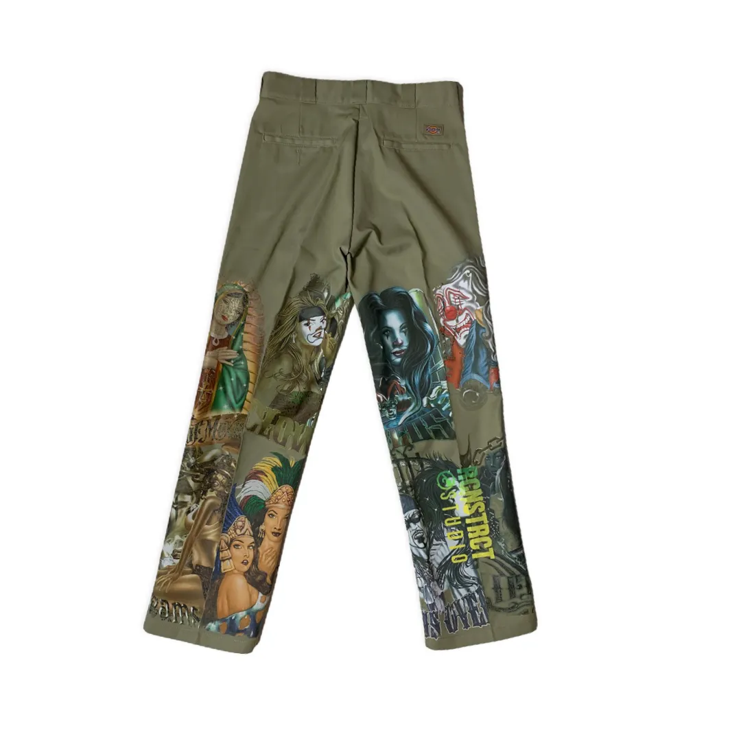 EAST LA Heat Transfer Dickies // Tan  // Random Selection