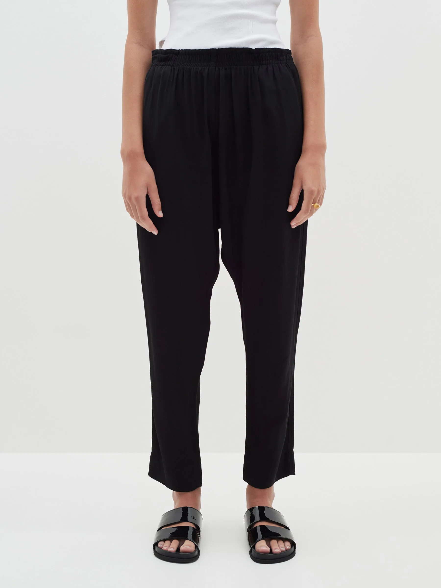 easy drapey travel pant