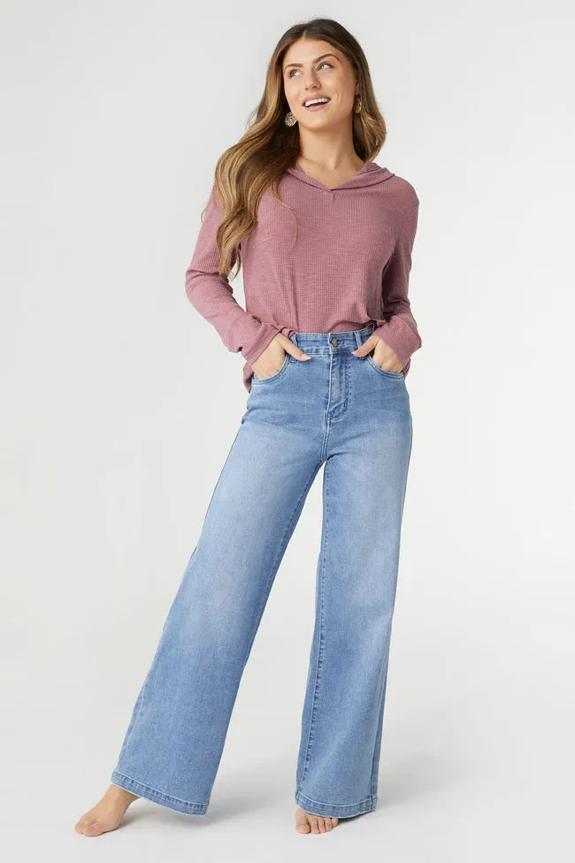 EverStretch Wide Leg Jeans - Light Wash