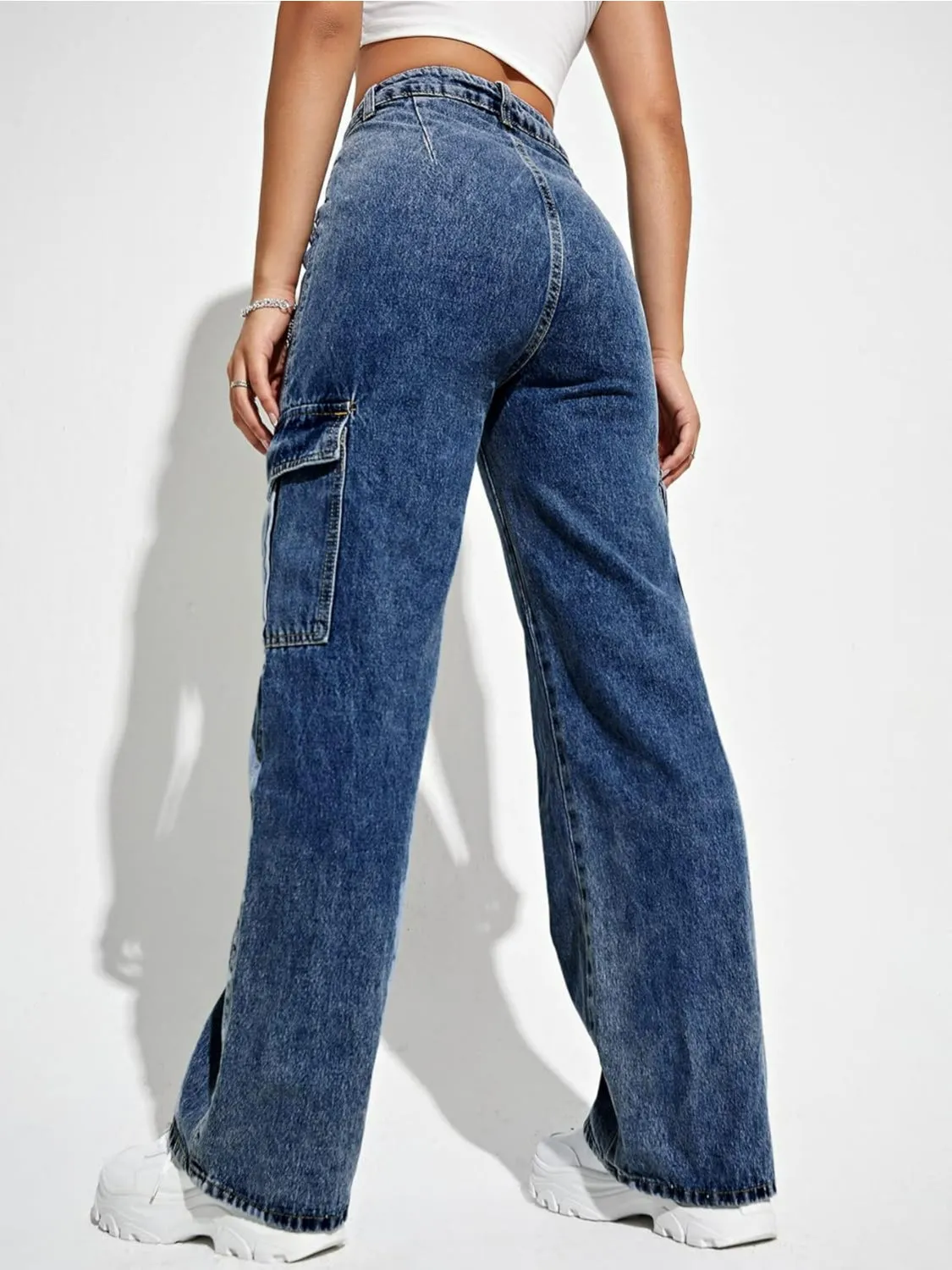 Flap Pocket Denim Jeans