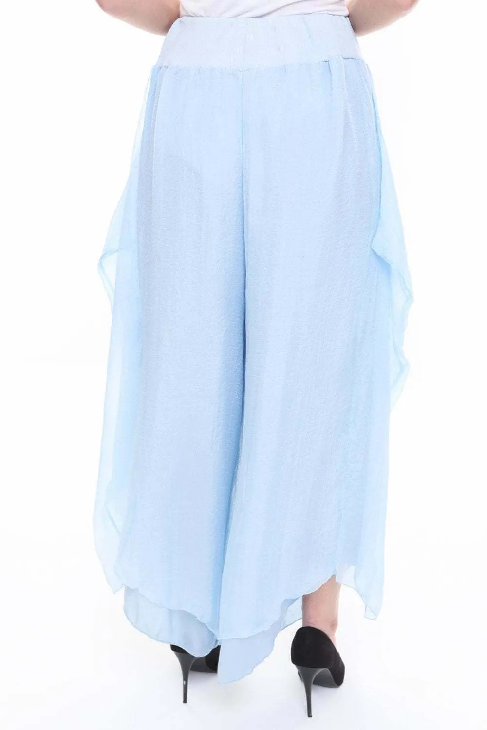 Floaty Layered Chiffon Harem Trousers