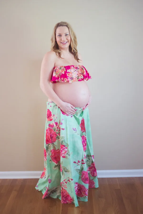 Floral Maternity Bandeau top