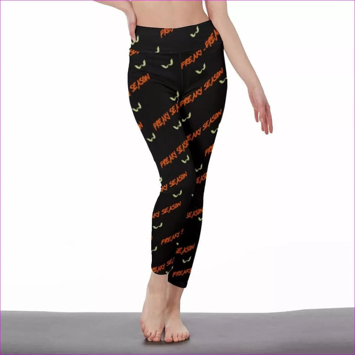 Freaky Season Womens High Waist Leggings | Side Stitch Closure