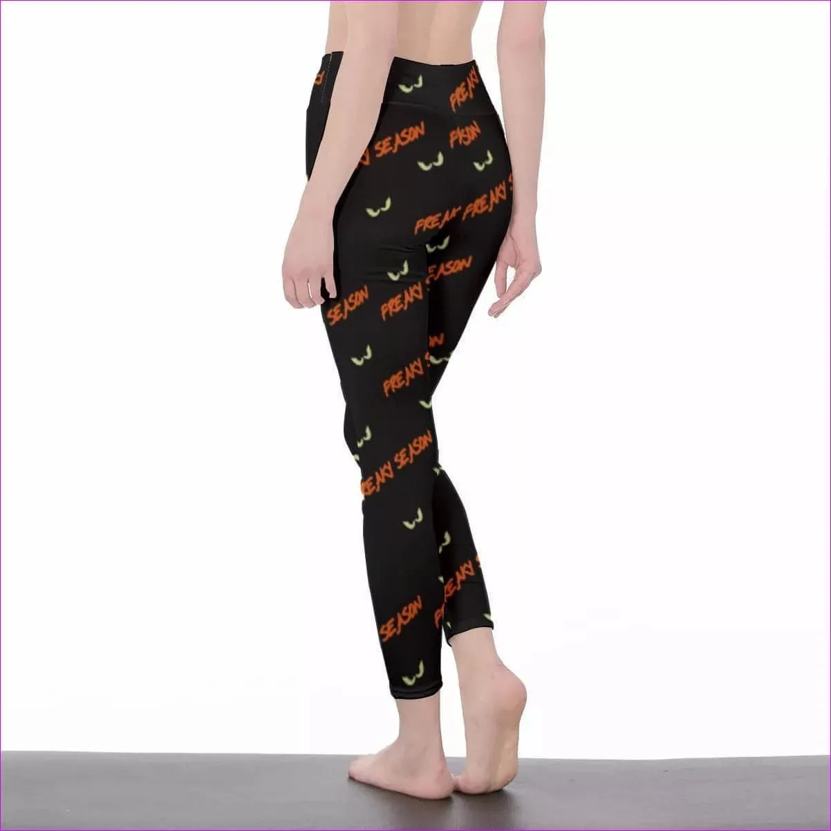 Freaky Season Womens High Waist Leggings | Side Stitch Closure