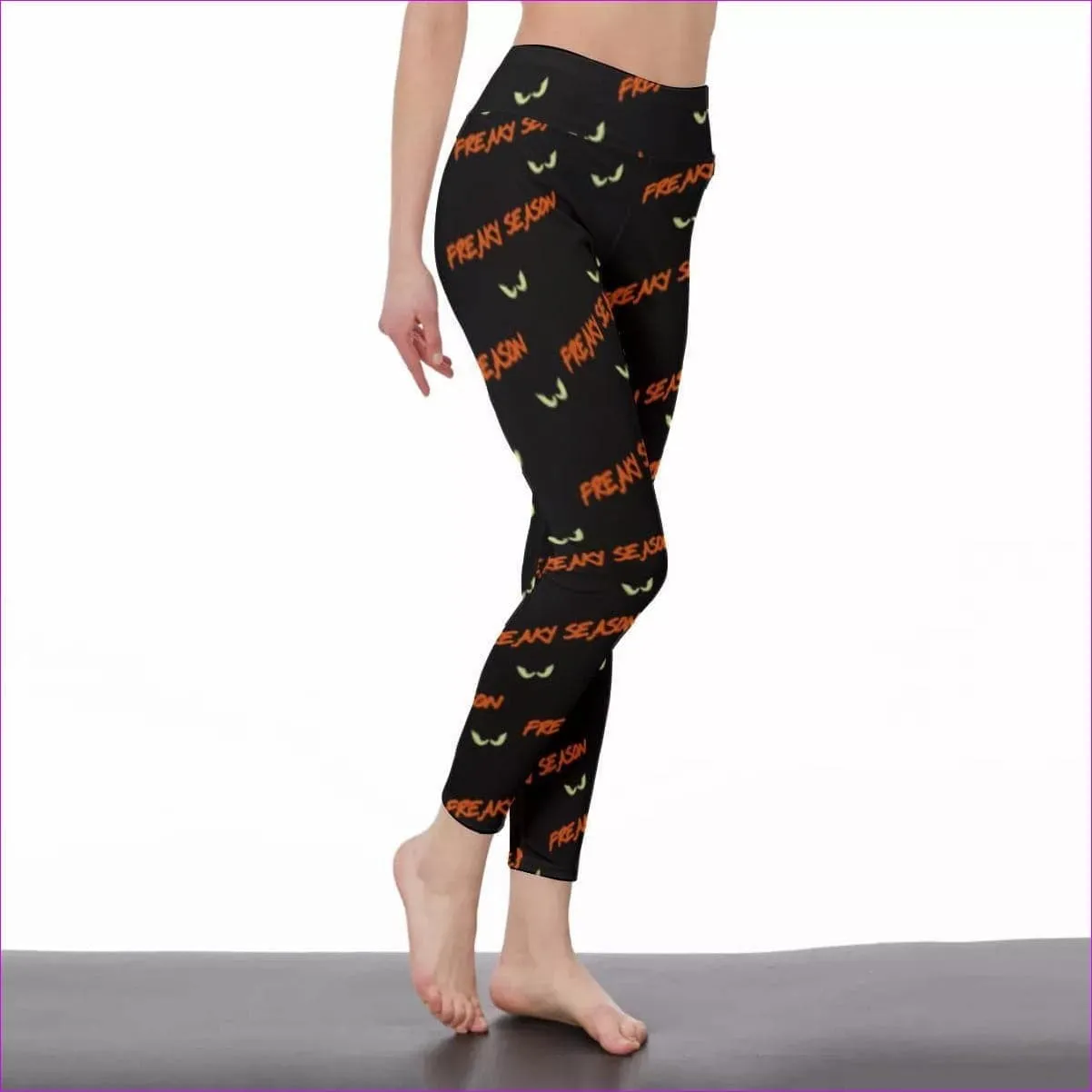 Freaky Season Womens High Waist Leggings | Side Stitch Closure