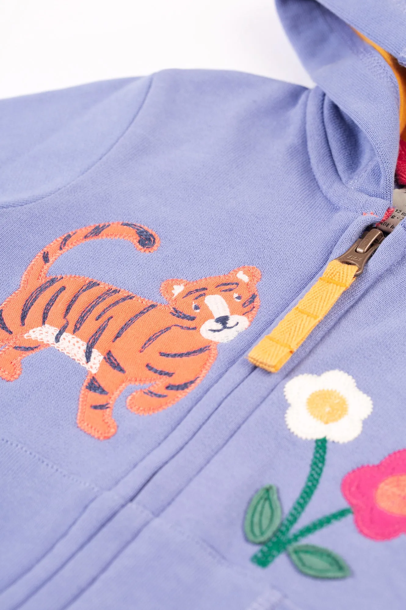 Frugi Carbis Hoodie Grape Tiger