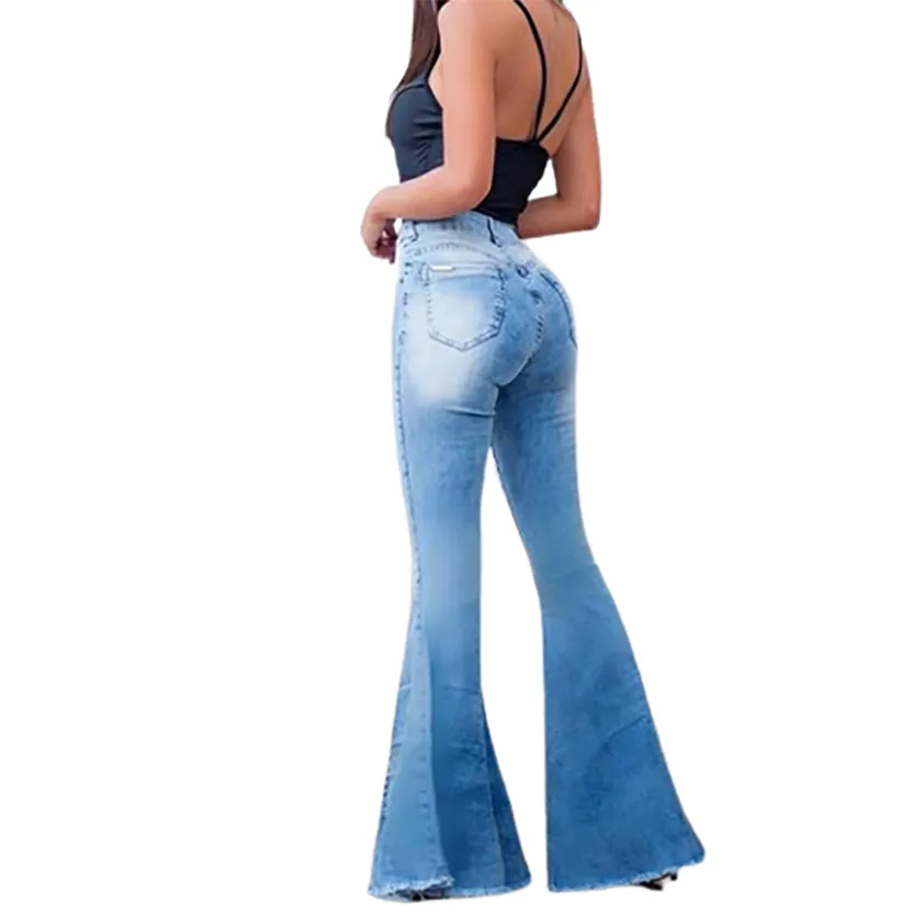 Funki Buys | Pants | Women's Plus Skinny Denim Flare Jeans