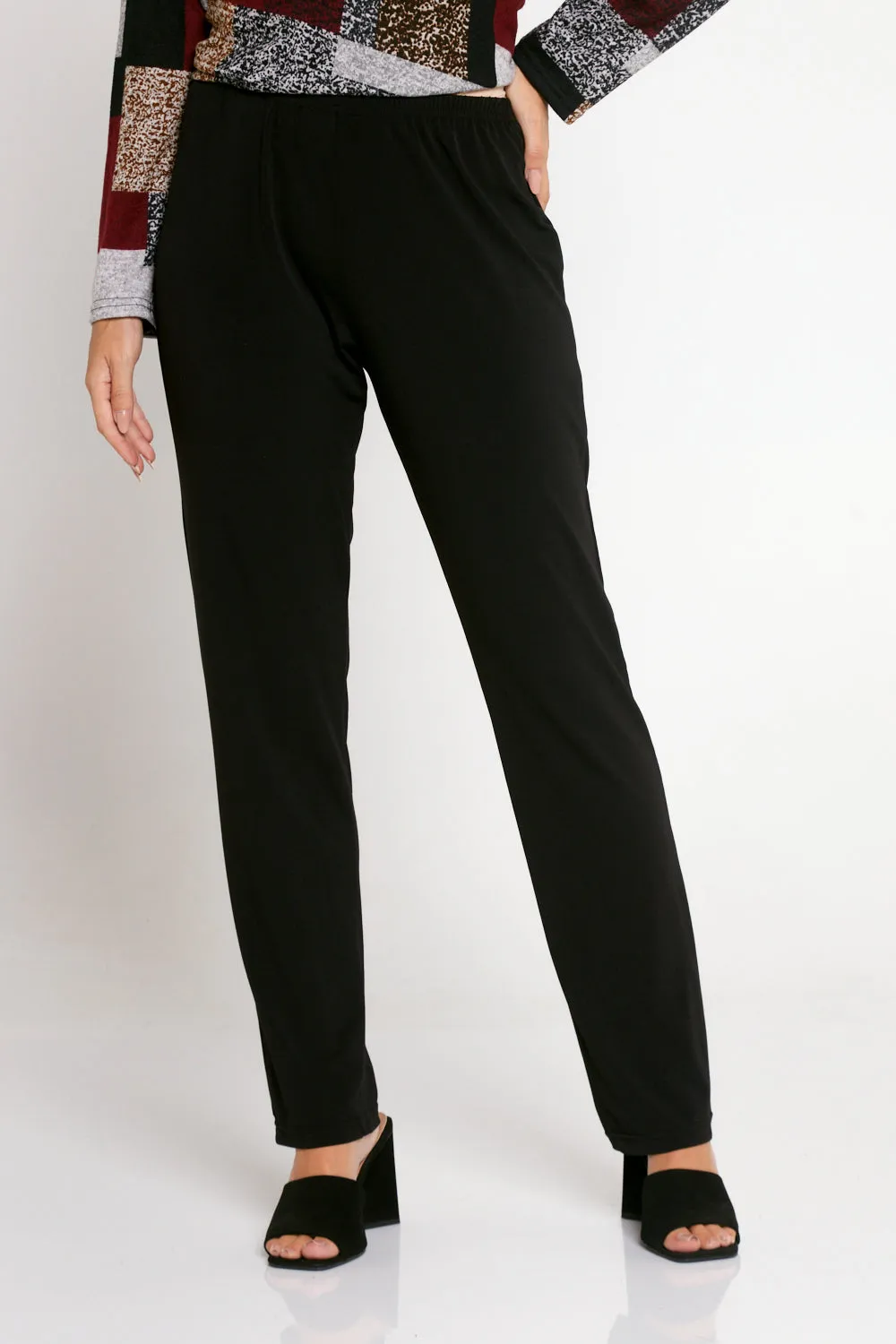 Gianna Lightweight Fleece Pants - Black