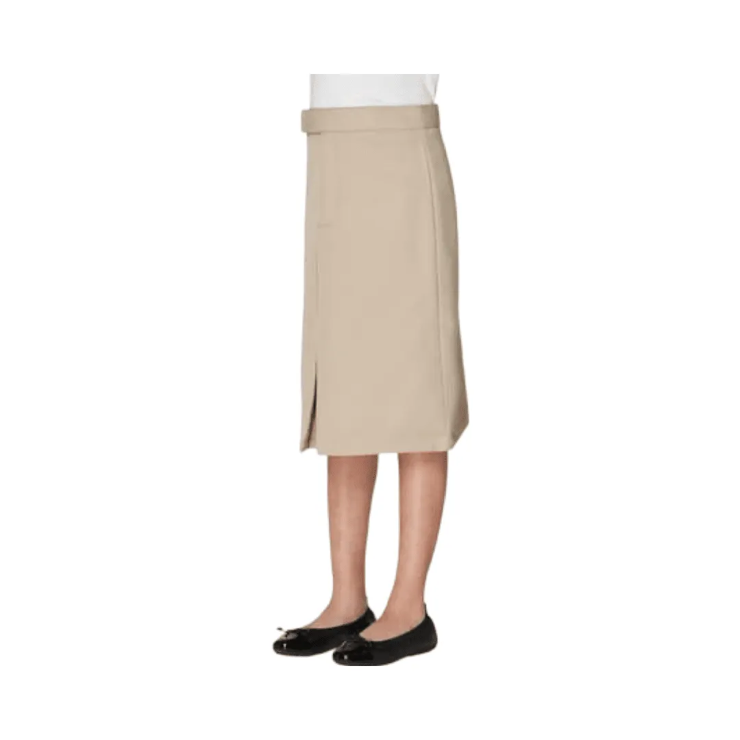 Girl's Below The Knee Kick Pleat Skirt