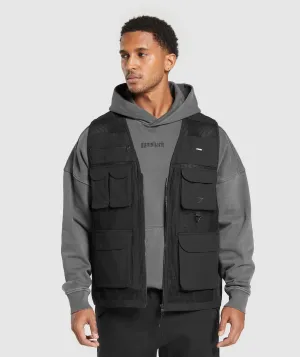 Gymshark Woven Gilet - Black