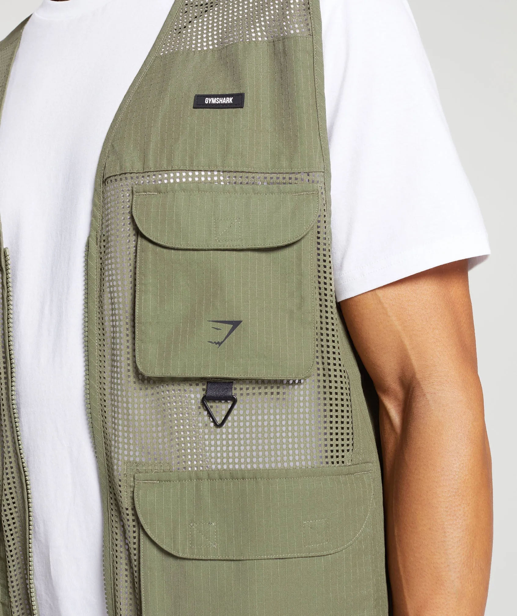 Gymshark Woven Gilet - Utility Green