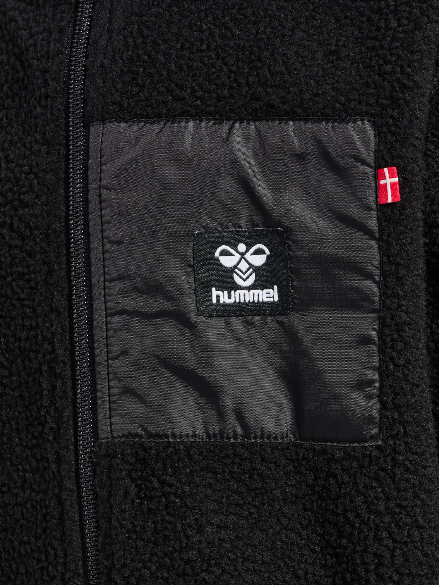 hummel ATLAS FLEECE ZIP JACKET - BLACK