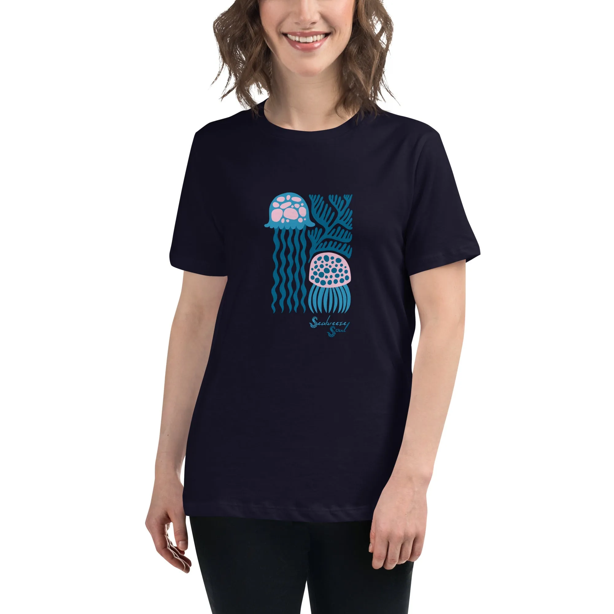 Jiggly Jellies Women's Relaxed Tee ~ Seabreeze Soul