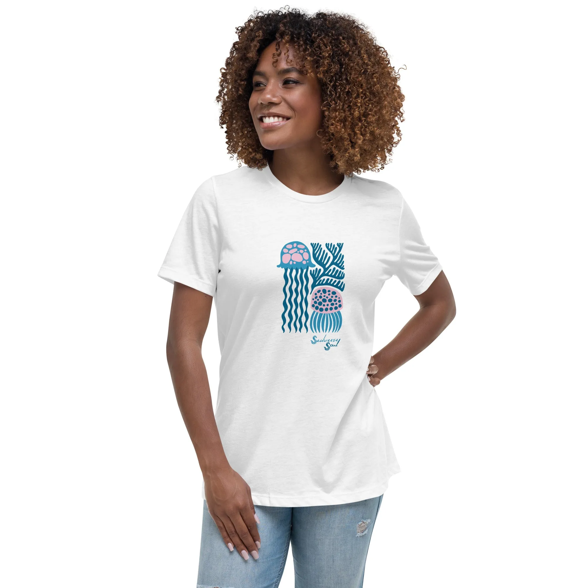 Jiggly Jellies Women's Relaxed Tee ~ Seabreeze Soul