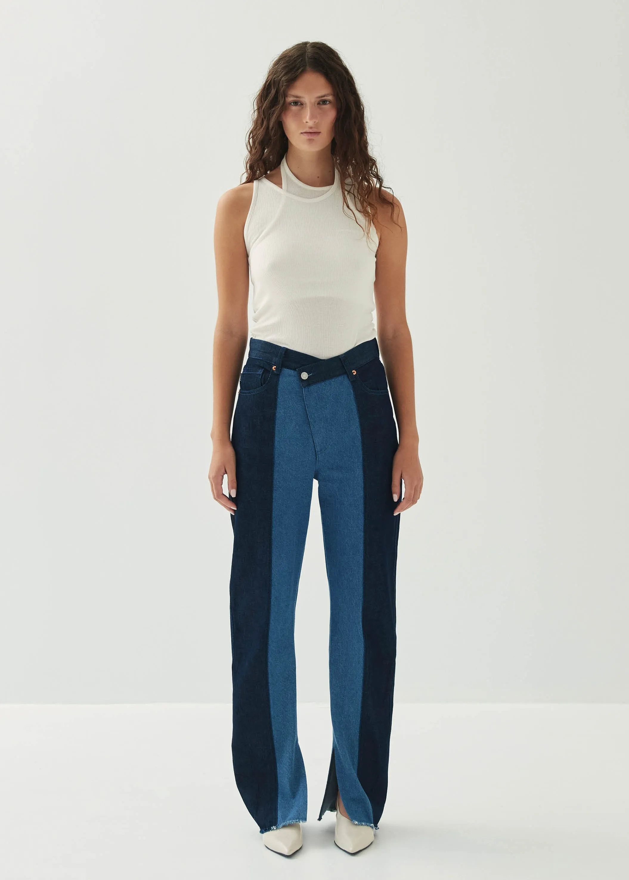 Kansas Bicolor Indigo Denim Trousers