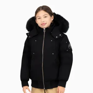 Kid's Fur Bomber Jacket