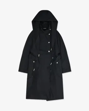 Kiko Kostadinov - Women's Herne Hooded Trench Coat - (Matte Black)