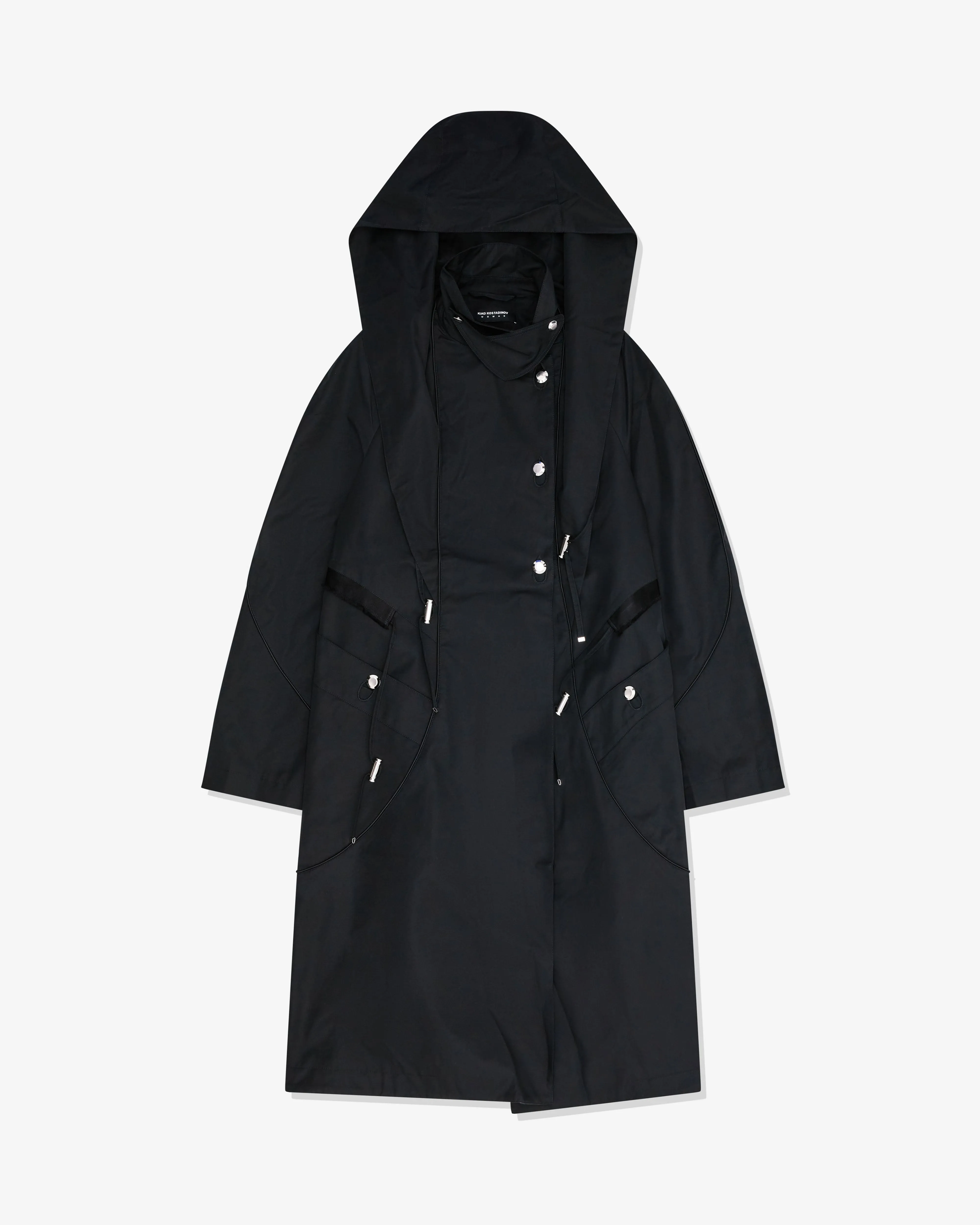 Kiko Kostadinov - Women's Herne Hooded Trench Coat - (Matte Black)