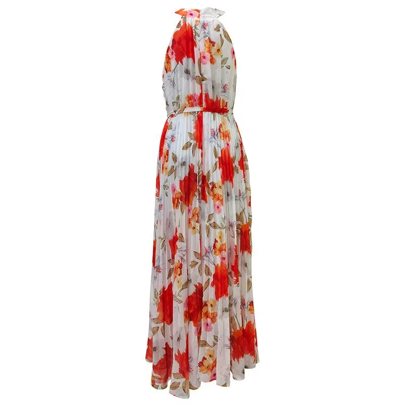 KittenAlarm - Tess Floral Sleeveless Maxi Dress