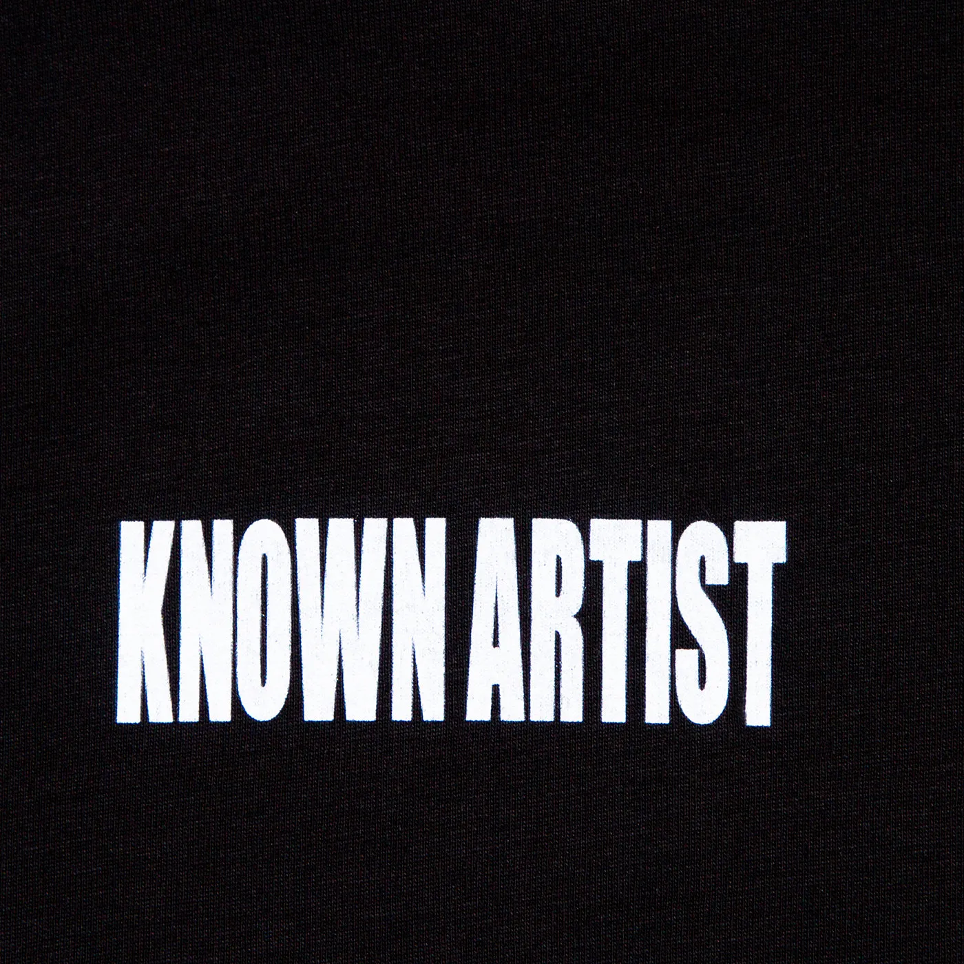 Known Artist 017 - Tshirt - Black