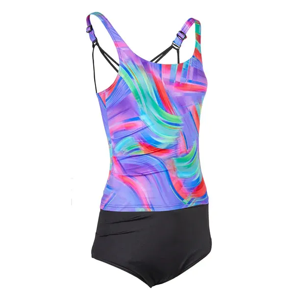 Ladies Tankini With Briefs / Adult Incontinence Swimwear