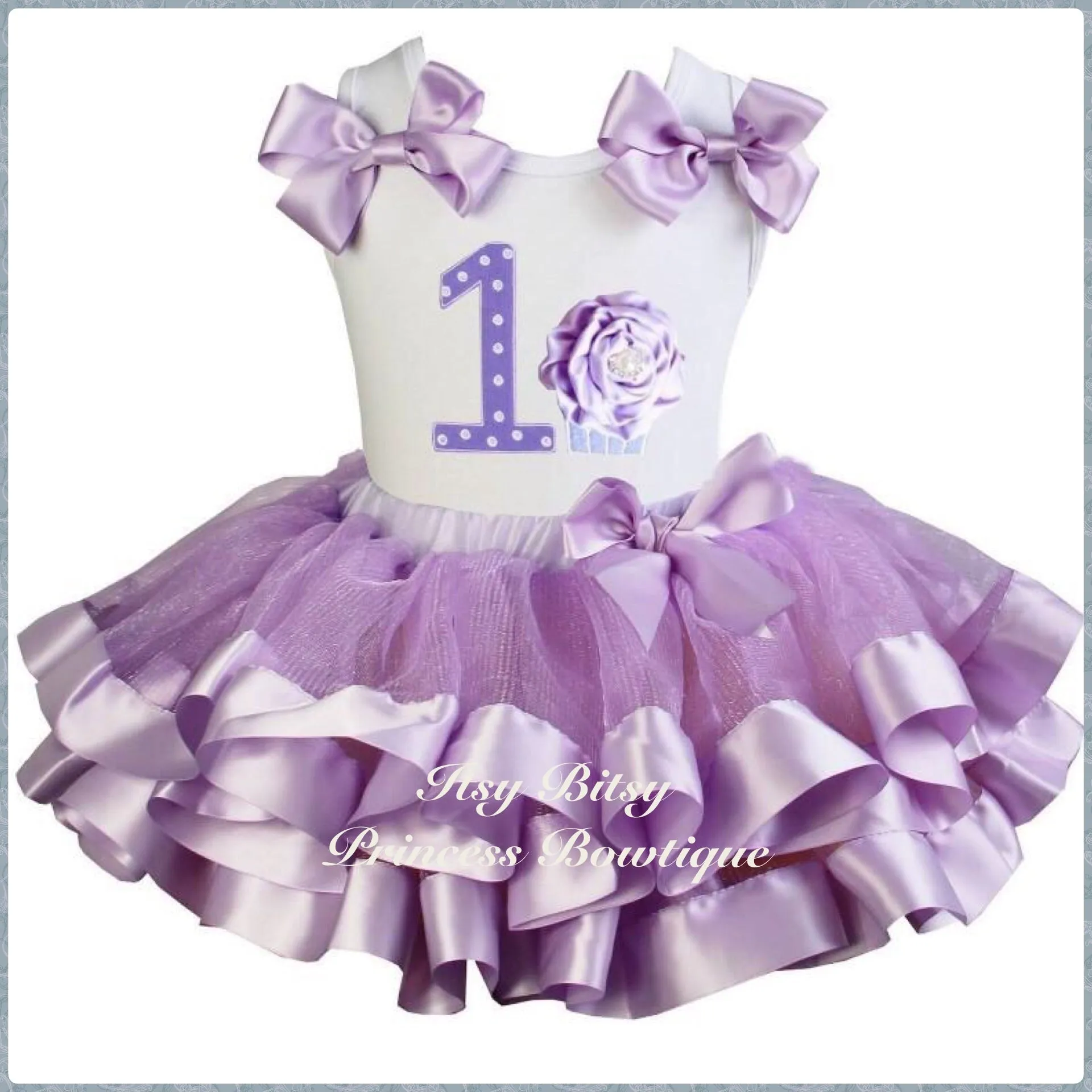 Lavender Satin Trimmed Tutu