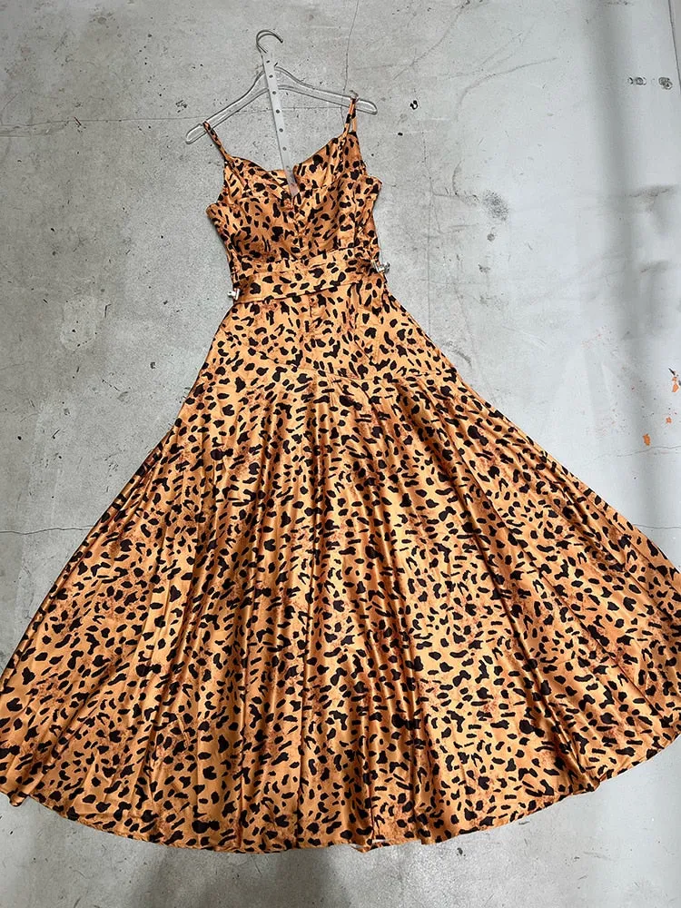 Leopard Print Modest Dress - Culture Heaven Special