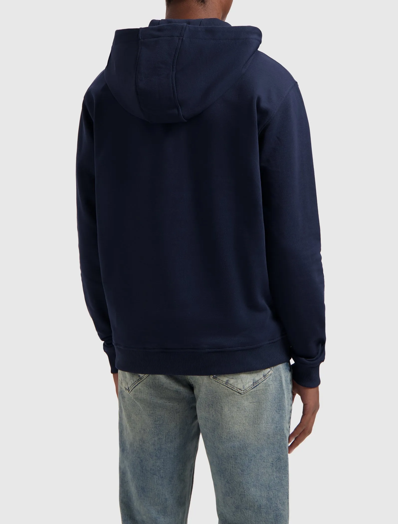 Logo Chest Hoodie | Navy